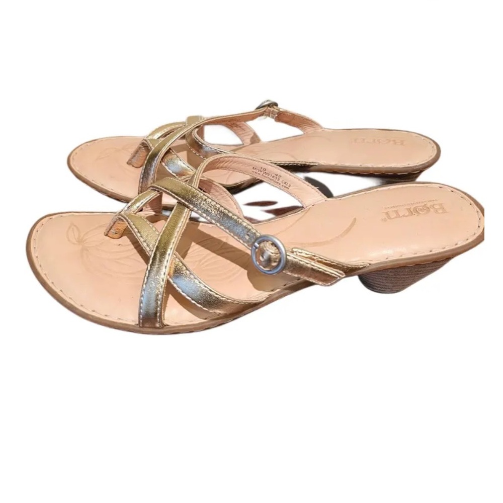 Born taupe Copper‎ Multi-Strap Slide Sandals